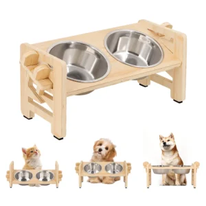 Adjustable Elevated Small Dog Cat Bowls