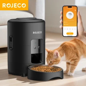 ROJECO 2L Automatic Dog Cat Feeder Smart Pet Food Dispenser