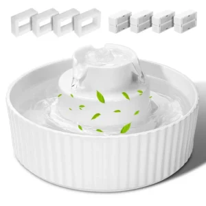 Cat Water Fountain, 2.1L 70oz Porcelain