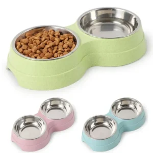 Double Pet Feeding Bowl