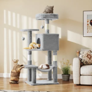 44In Cat Tree Tall Multi-Cat Climbing Tower